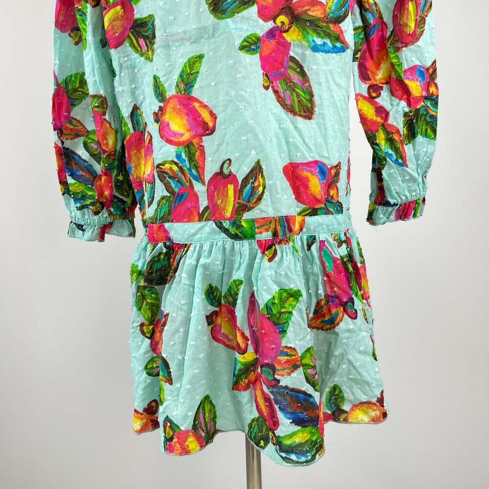NWOT Tropical Fruit Parrot Print Mini Dress Size S - Picture 8 of 14